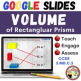 Volume GOOGLE Slides Digital Volume of Rectangular Prisms 