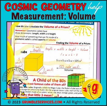 Preview of Measurement & Formulas: Calculating Volume of 3D Geometric Solids - Geometry