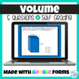 Volume Google Forms Quiz- Self Grading!