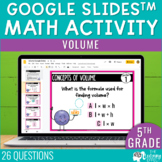 Volume Google Slides | 5th Grade Math Review Test Prep Activity