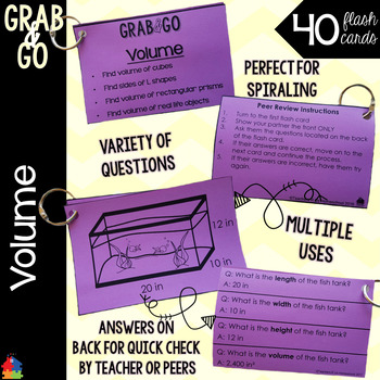 Preview of Volume Grab & Go Flash Cards