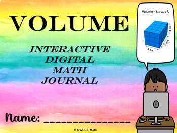 Preview of Volume Interactive Digital Math Journal (Google Slides)