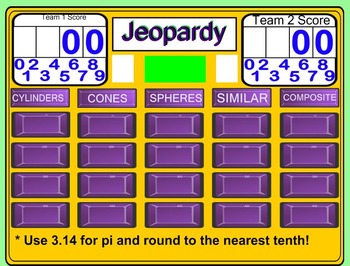 Preview of Volume Jeopardy