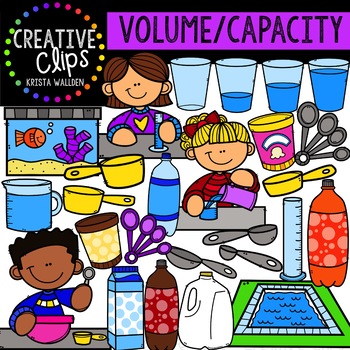 Preview of Volume: Measurement Clipart {Creative Clips Clipart}