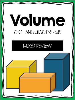 Preview of Volume Mixed Review - Test Prep!