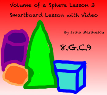 Preview of Smartboard lessons and video - Volume Of A Sphere