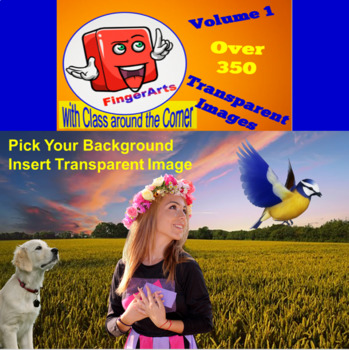 Preview of Volume One 390+ Transparent Images for TPT Sellers / Teachers