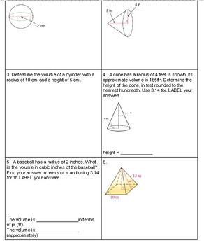 Volume Quiz by Learning with Lauren Ferguson | TPT