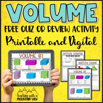 Preview of Volume Review Activity