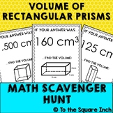 Volume Scavenger Hunt Activity | Volume of Rectangular Pri
