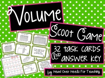 Preview of Volume Scoot {Task Cards}