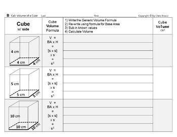 Preview of Volume Slides Bundle D: Cubes PRISMS PYRAMIDS + How Change Affects their Volume