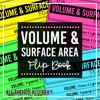 Preview of Volume & Surface Area | Flip Book