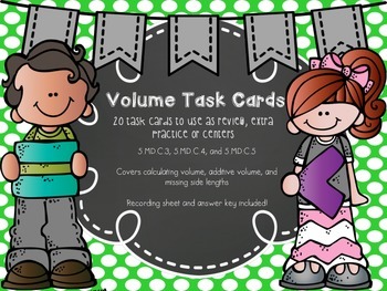 Preview of Volume Task Cards