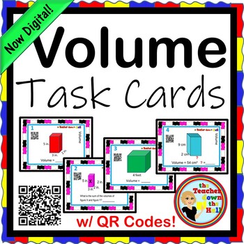 Preview of MEASUREMENT / VOLUME Volume Task Cards NOW Digital!