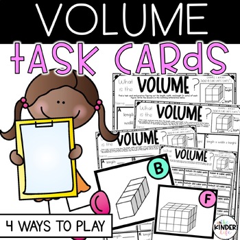Preview of Volume Task Cards | Math Multiplication Activity