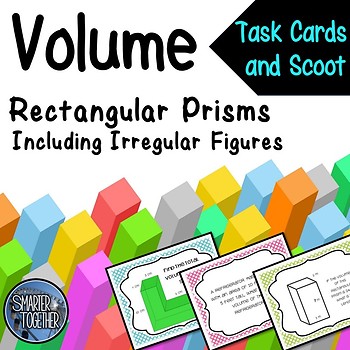 Preview of Volume of Rectangular Prisms Task Cards