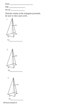 Preview of Volume - Triangular Prisms -