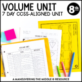 Volume Unit | Volume of Cylinders, Cones, and Spheres Notes for 8th Grade Math
