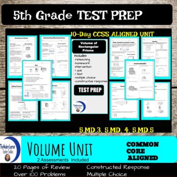 Preview of Volume Unit: 5th Grade Math (5.MD.3)