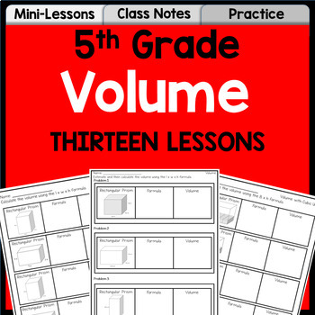 Preview of Volume Unit for 5th Grade | Lessons, Practice, Assessment