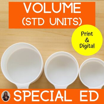 Preview of Volume Unit for Special Education uses Standard English Units