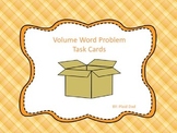 Volume Word Problem Task Cards
