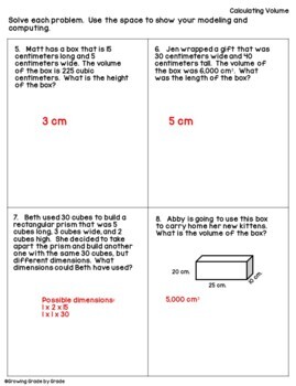 volume word problems freebie by growing grade by grade tpt