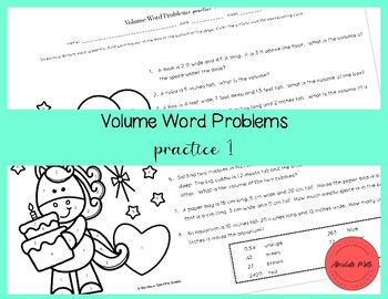 volume word problems practice 1 by absolute math tpt