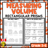 Volume of Rectangular Prisms Worksheets | Metric Units