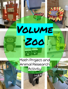 Preview of Volume Zoo - Math Activity and Animal Research Project