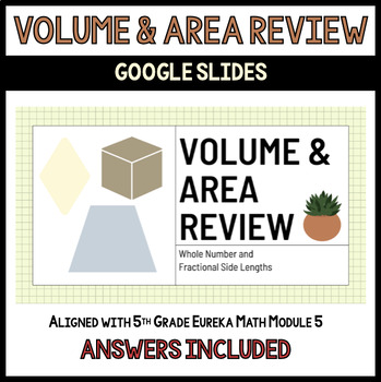 Preview of Volume and Area Review Google Slides