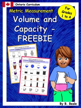 Preview of Volume and Capacity - Most and Least - FREEBIE