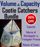 Volume and Capacity Activities Bundle for 4th 5th 6th 7th 