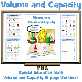 Preview of Volume and Capacity: Special Education Math