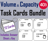 Volume and Capacity Task Cards Activity Bundle