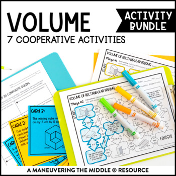 Preview of Volume and Cross Sections Activity Bundle | Volume of Prisms Activities
