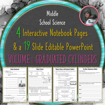 Preview of Volume and Graduated Cylinders Interactive Notebook Pages and PowerPoint