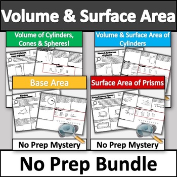 Preview of Volume and Surface Area Activity Bundle 
