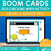 Volume and Surface Area Boom Cards | 6th Grade Math Review