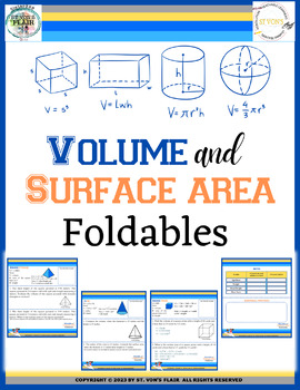 Preview of Volume and Surface Area Foldables