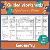 Volume and Surface Area Guided Worksheets