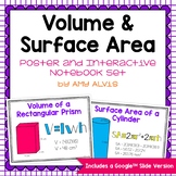 Volume and Surface Area Posters and Interactive Notebook I
