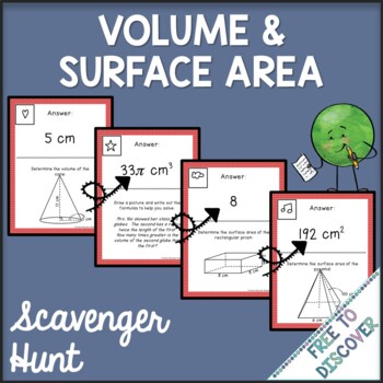 Preview of Volume and Surface Area Scavenger Hunt Activity