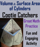 Volume and Surface Area of Cylinders Activity (Cootie Catc