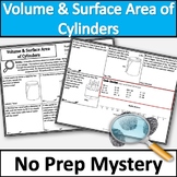 Volume and Surface Area of Cylinders Activity 8th Grade