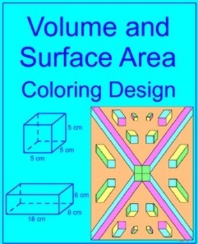 Preview of Volume and Surface Area of Rectangular Prisms - Coloring Activity #1