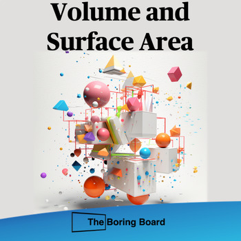 Preview of Volume and Surface Area powerpoint animated lesson template