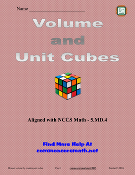 Preview of Volume and Unit Cubes - 5.MD.4