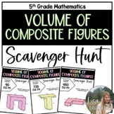 Volume of Composite Figures Scavenger Hunt for 5th Grade Math